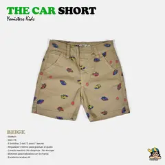 YONISTERS CLOTHING - Short Tafeta para Niños Semipitillo Stretch Yonisters BEIGE