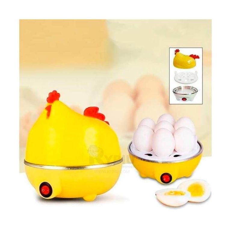 Hervidora Amarilla Electrica de Huevos Sencillo