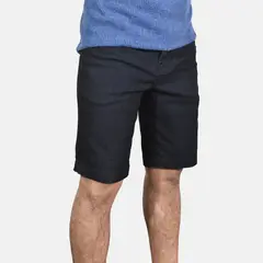 YONISTERS CLOTHING - Denim Short Semipitillo Stretch Negro Grafito