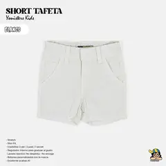 YONISTERS CLOTHING - Short Tafeta Kids Semipitillo Stretch PAPEL