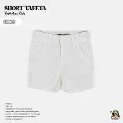 YONISTERS CLOTHING - Short Tafeta Kids Semipitillo Stretch PAPEL