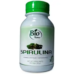 BIONUTREC - ESPIRULINA DE 120 CÁPSULAS 500 MG Liberador Células Madre -