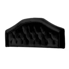 MAVISAC - Cabecera Reina Plaza Queen Color Negro - Ultracuero