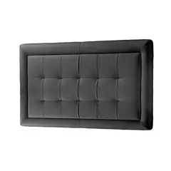 MAVISAC - Cabecera Square Plaza Queen Color Gris - Ultracuero