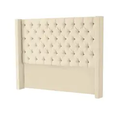 MAVISAC - Cabecera Master Rey Plaza y Media Color Marfil - Ultra Cuero