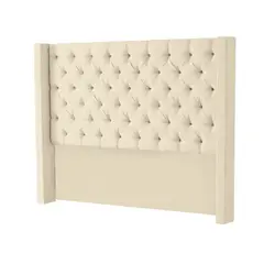 MAVISAC - Cabecera Master Rey Dos Plazas Color Marfil - Ultra Cuero