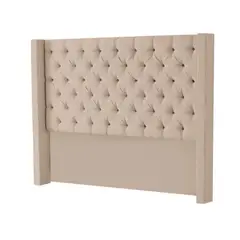 MAVISAC - Cabecera Master Rey Plaza King Color Beige - Tela