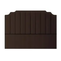 MAVISAC - Cabecera 24KF Plaza Queen Color Chocolate - Ultracuero
