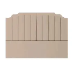 MAVISAC - Cabecera 24KF Plaza King Color Beige - Ultracuero