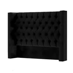 MAVISAC - Cabecera Knightsbridge Plaza Queen Color Negro - Ultracuero