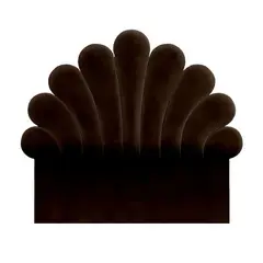 MAVISAC - Cabecera Emily Plaza Y Media Color Chocolate - Tela