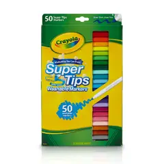 CRAYOLA - Marcadores Lavables Super Tips X 50