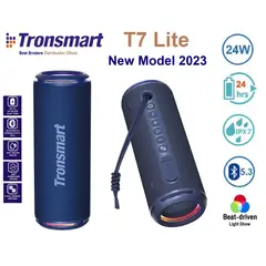 TRONSMART - Parlante Bluetooth T7 Lite - Azul IPX7- 24hr musica- 24 Watt