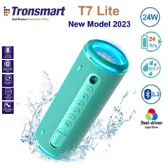 TRONSMART - Parlante Bluetooth T7 Lite - Verde IPX7- 24hr musica-24 Watt