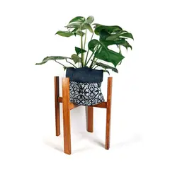 UN CUARTO VERDE - Parante de Madera para Plantas y Macetas hasta 35cm