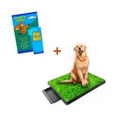 GENERICO - Baño Portátil y Pipi Aquí para tu Mascota 50 x 62.5 cm - Pet Potty