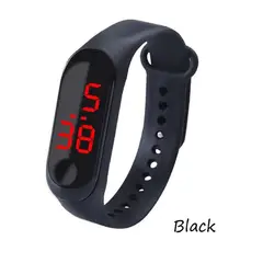 GENERICO - Reloj pulsera digital de silicona - NEGRO_.