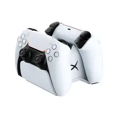 HYPERX - Cargador Charger Charplay Duo PS5 - Blanco