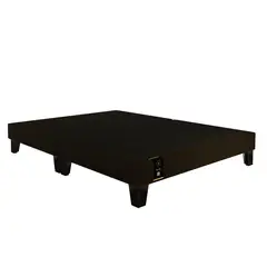 BARAKA HOME - Base De Cama Europea Carintia Queen Europea 1.60 x 2.00 - Chocolate