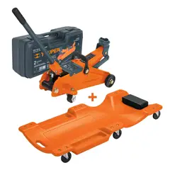 TRUPER - Gata lagarto caimán 2 Toneladas +Cama de mecánico 40"