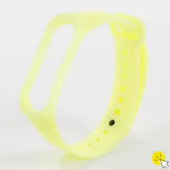 GENERICO - Correa reactiva de silicona para Xiaomi Mi Band 5 y 6 - AMARILLO