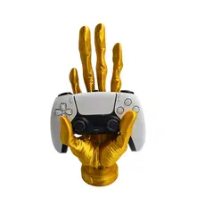 GENERICO - Soporte Para Mando de Play Station Mano de Zombie Dorado.