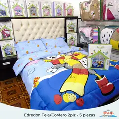 MINGDA - EDREDÓN TELA CON CARNERO BUHO 2PLZ