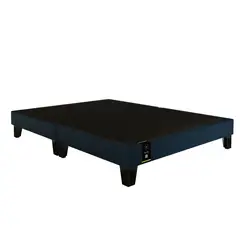 BARAKA HOME - Base De Cama Europea Carintia Queen Americano 1.53 x 2.03 - Azul Marino