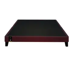 BARAKA HOME - Base De Cama Europeo Carintia King Europeo 2.00 x 2.00 - Vino