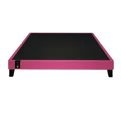 BARAKA HOME - Base De Cama Europea Carintia King Americano 1.98 x 2.03 - Fucsia