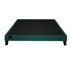 BARAKA HOME - Base De Cama Europea Carintia King Americano 1.98 x 2.03 - Cobalto