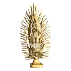 MFAP BRONCERIA Y ANTIGUEDADES - Virgen de Guadalupe en bronce mediano