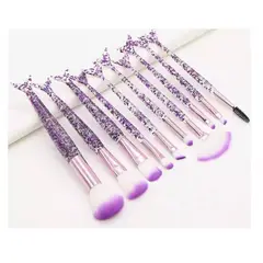 GENERICO - Set de brochas para maquillaje sirena con estuche