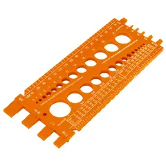 TRUPER - Regla medidora de tuercas y tornillos 22 cm