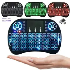 OEM - Teclado Inalámbrico RGB Touchpad Keyboard Para Smart TV