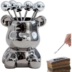 ELMEJORPRECIO - Set de Mini Tenedores Decorativos Centro de Mesas Acero