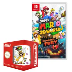 NINTENDO - Super mario 3d world bowsers fury nintendo switch +taza