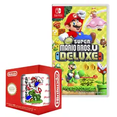 NINTENDO - New super mario bros u deluxe + Taza