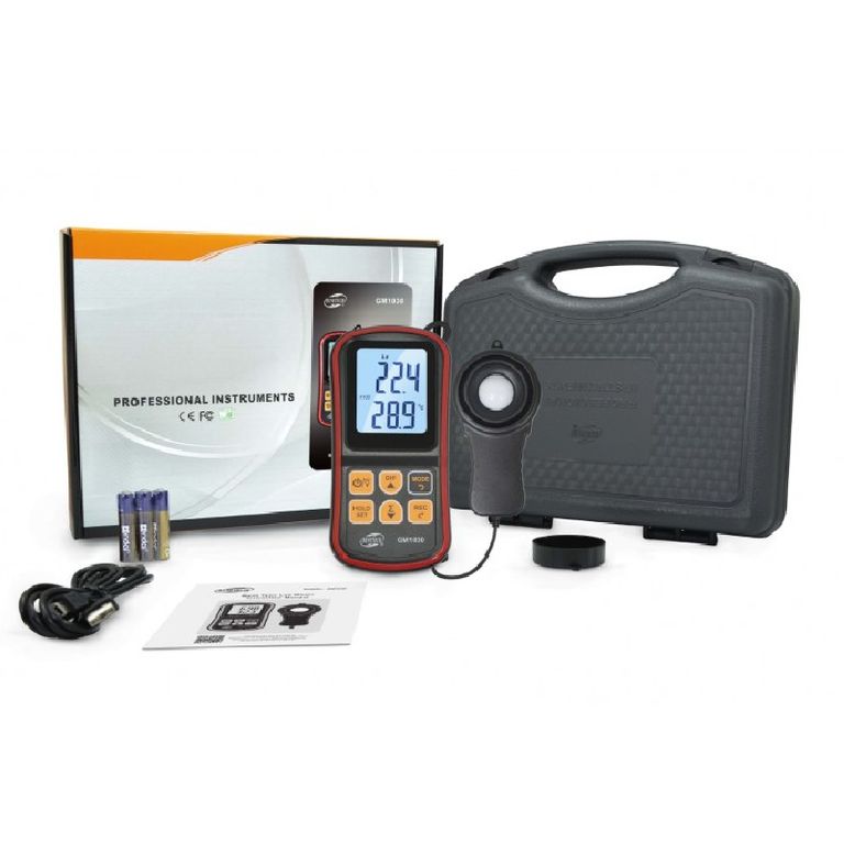 Luxómetro Profesional Data Logger Con Sonda Bluetooth GM1030