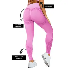 GENERICO - Leggins Deportivo Butterfly con Push UP