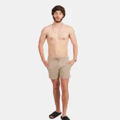 SAN COSME - Short Drill Hombre Beige