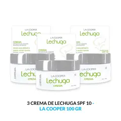 GENERICO - 3 Crema de Lechuga La Cooper SPF 10 - 100 gr