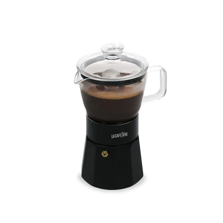 Cafetera Italiana Verona BLACK vidrio espresso X 240ml