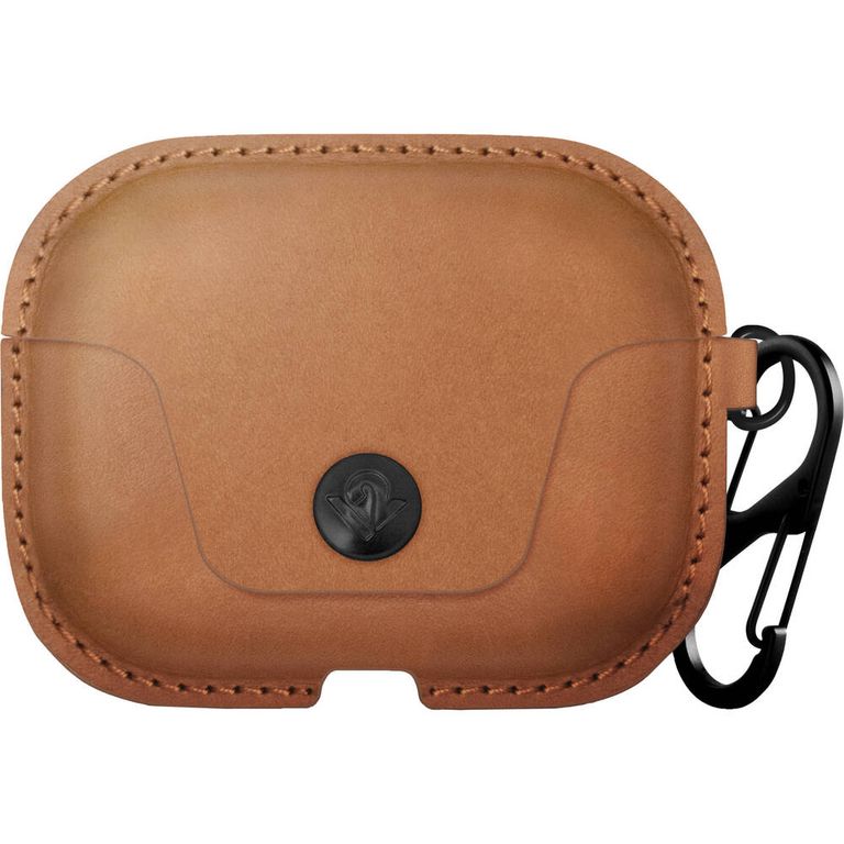 Airsnap Pro Case De Cuero Para AirPods Pro Cognac