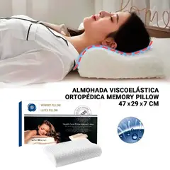 GENERICO - Almohada viscoelástica ortopédica memory pillow
