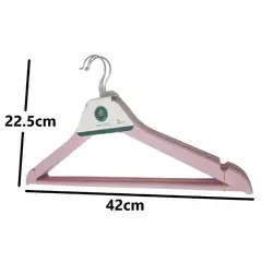 GENERICO - 3 ganchos colgadores perchas de ropa ROSADO