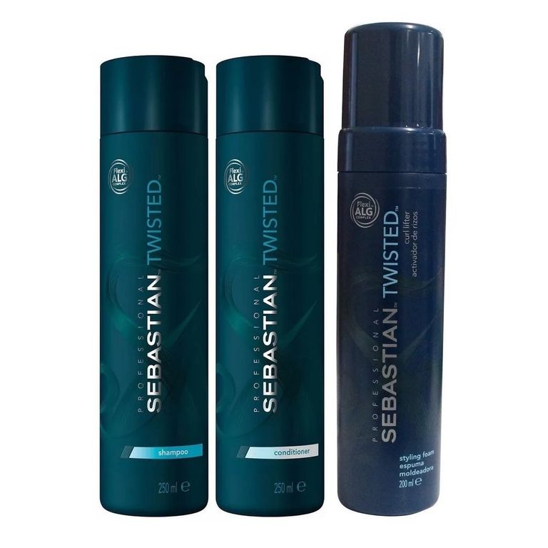 Shampoo 250ml+ Acondic 250ml+ Espuma Peinado Twisted