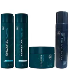 SEBASTIAN - Shampoo 250 Acondic250 Mascarilla Espuma Twisted