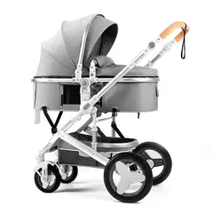 GENERICO - Coche Plegable para Bebes Gris Claro