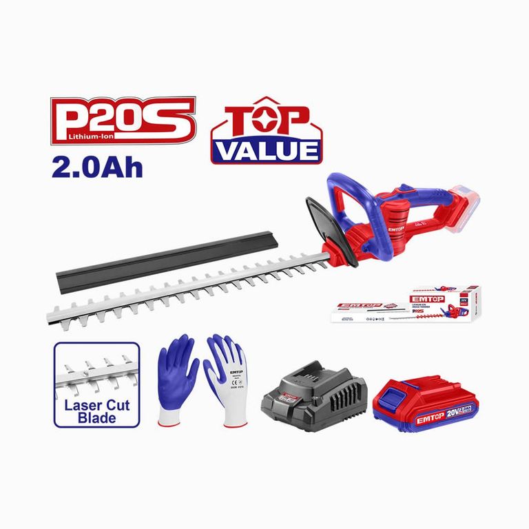 Cortacerco Inalámbrico ELHT204611 de 20 Voltios Ion de Litio